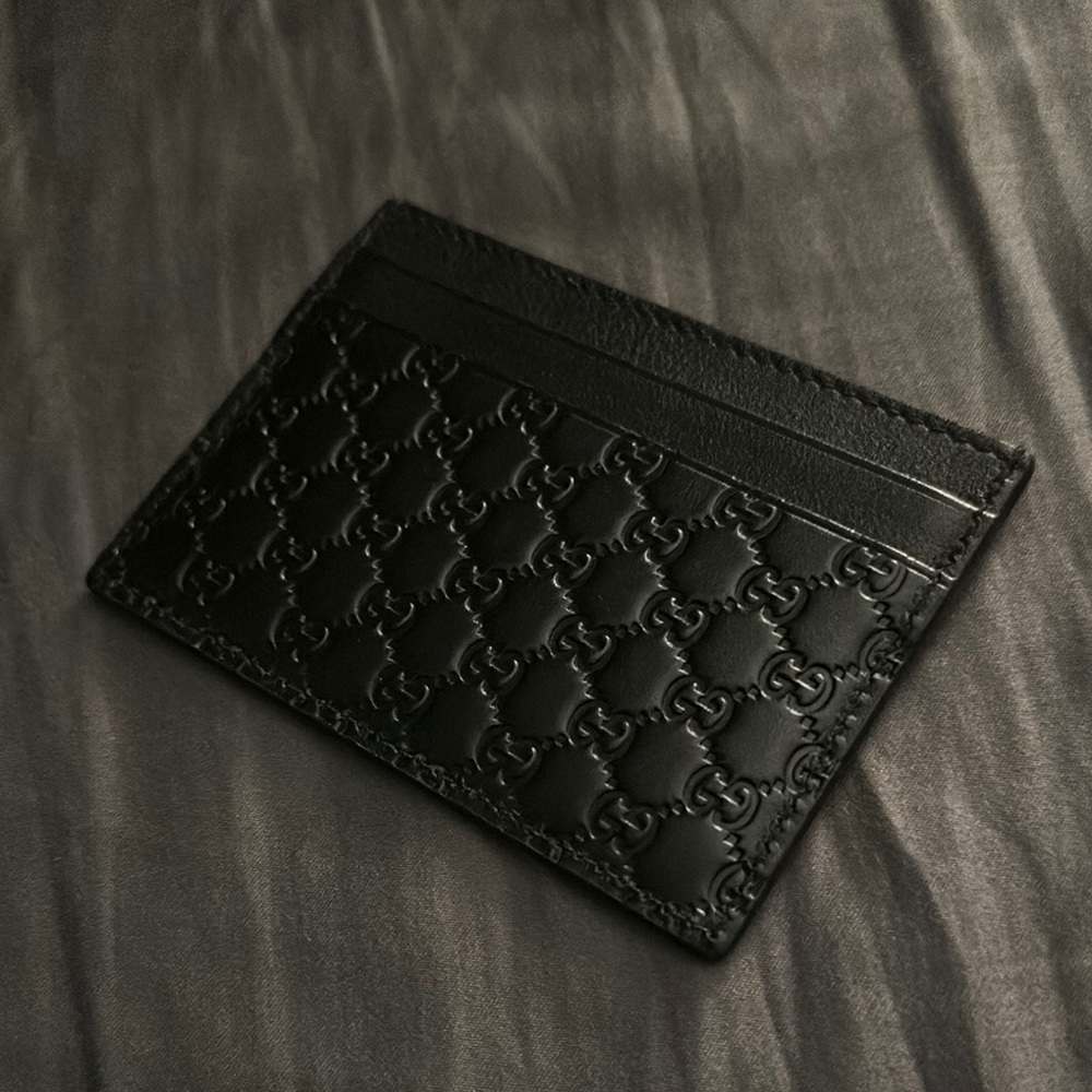 Gucci Black Leather Card Holder